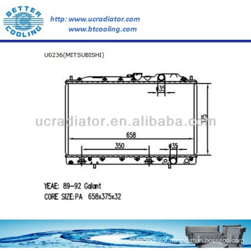 Auto Radiator For MITSUBISHI GALANT 2.0L L4 MT OEM:MB660472